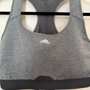 Adidas Women's Heather Gray Sports Bra